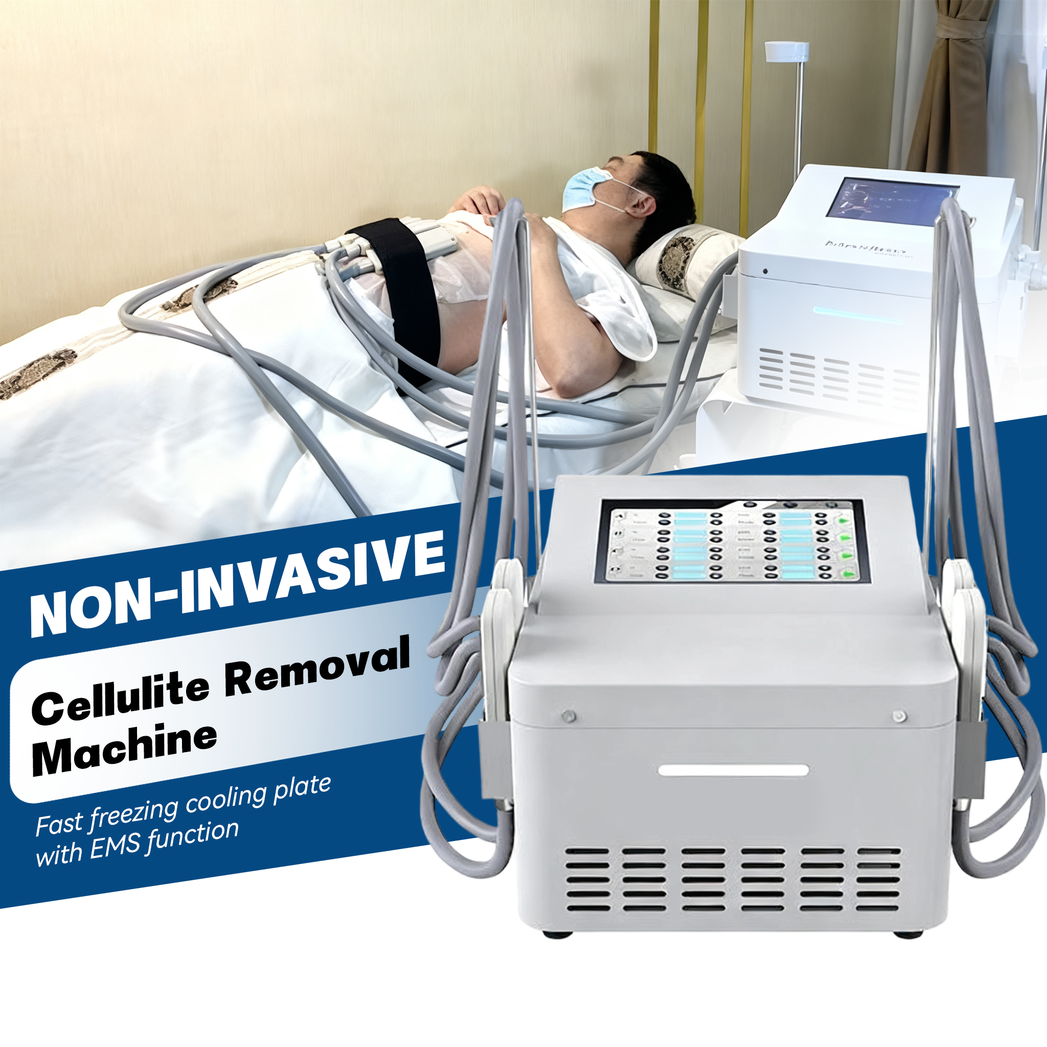 Портативные 2 в 1 Cryo Ems пластины для криолиполиза машина для похудения Criolipolise De Placas - Купить Ems пластины для криолиполиза Criolipolise
