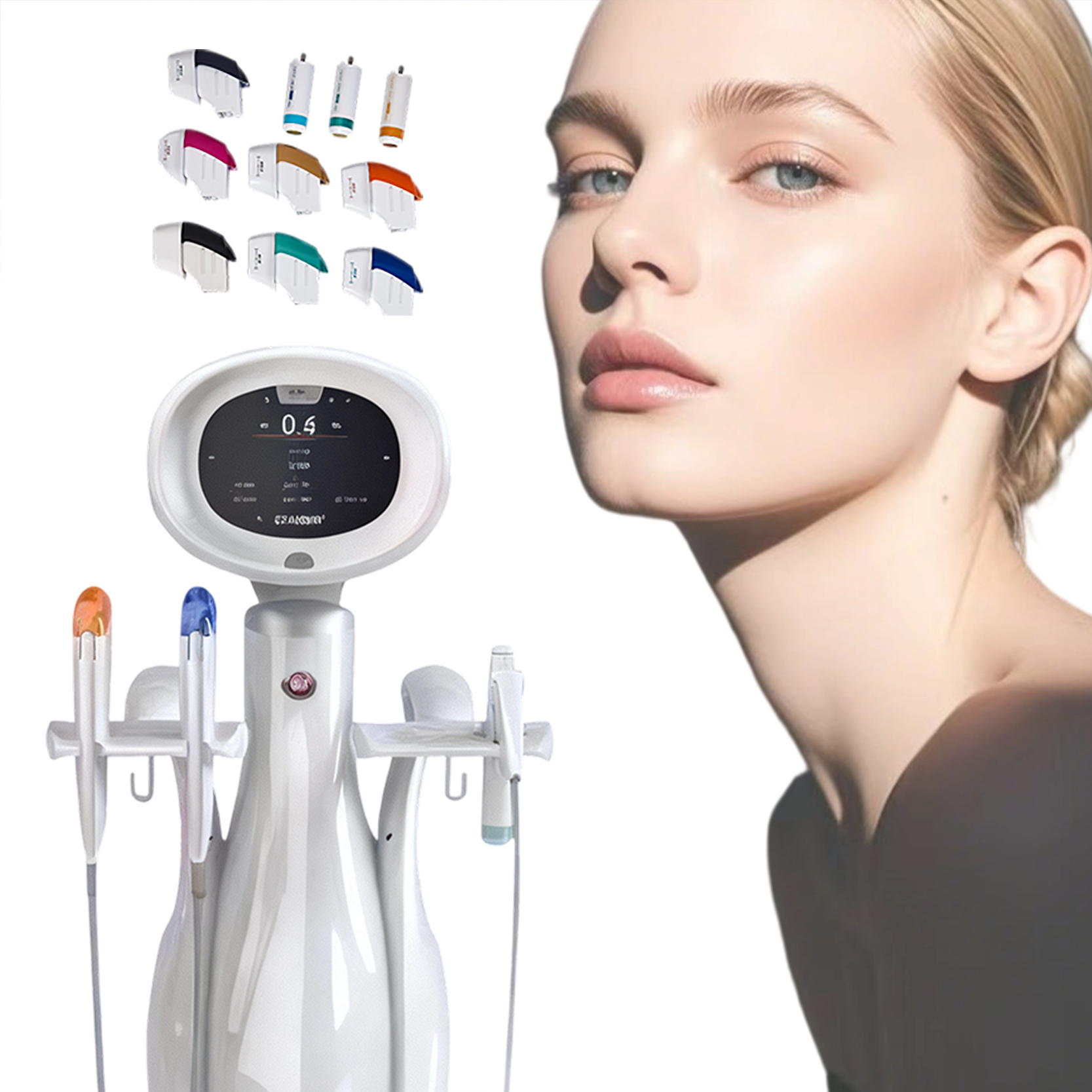 Вертикальная машина 22dhifu Himfu Ultra Mptt Max 7dhifu Hiifu, 10 картриджей, 3 ручки, Mptst Smas, подтяжка лица, похудение, удаление морщин