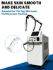 Александритовый лазер 755 нм, длинный импульс, 755 нм, 1064 нм, Macfree Yag Laser, двойные волны, машина для удаления волос с александритом