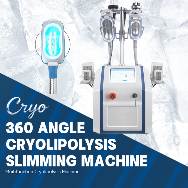 Холодная криотерапия для похудения, 5 ручек, 360 Cryo, машина для похудения, скульптура тела, уменьшение целлюлита, машина для замораживания жира