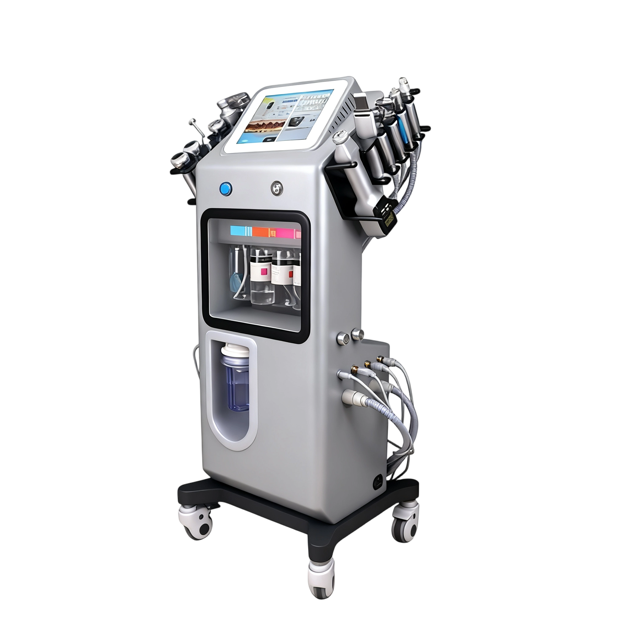 Oxygen Jet Aqua 10 в 1 Уход за кожей Гидродермабразия Hydra Machine Micro Spa Salon Домашнее глубокое очищающее средство для лица