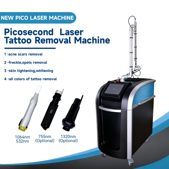  Пико-лазерный аппарат для удаления татуировок Pico Q Switched Nd Yag Laser 