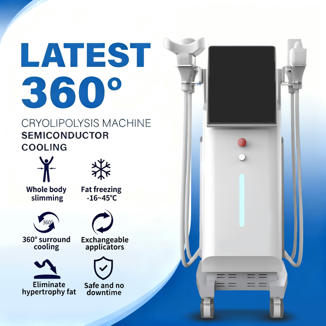Степень 360 Cryo уменьшая тело машины и ручки стороны 4 для потери веса Cryo тучной замерзая 