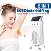 Odm OEM 2-в-1 3 волны 755 808 1064nm Диодный лазер для удаления волос + лазерная машина для удаления татуировок Nd Yag для подтяжки кожи