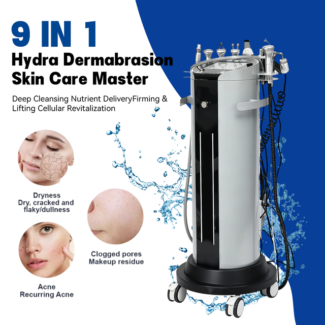 9 в 1 Hydra H2o2 Bubble машина для лица водная дермабразия и гидрокислородная струя Aqua Peel оборудование для салонов красоты