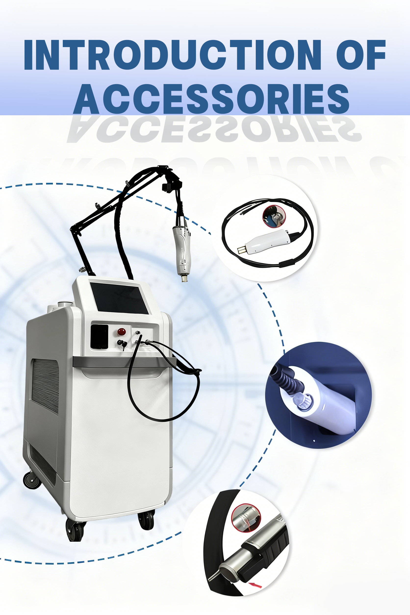 Александритовый лазер 755 нм, длинный импульс, 755 нм, 1064 нм, Macfree Yag Laser, двойные волны, машина для удаления волос с александритом