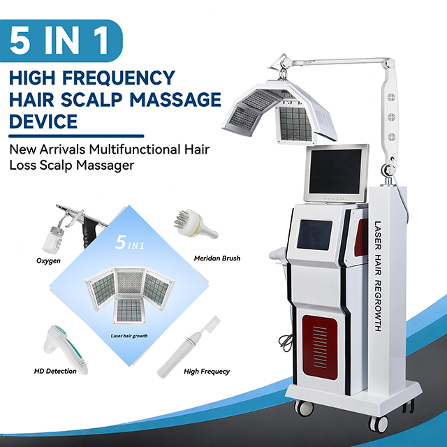 Многофункциональное светодиодное устройство для ухода за кожей головы