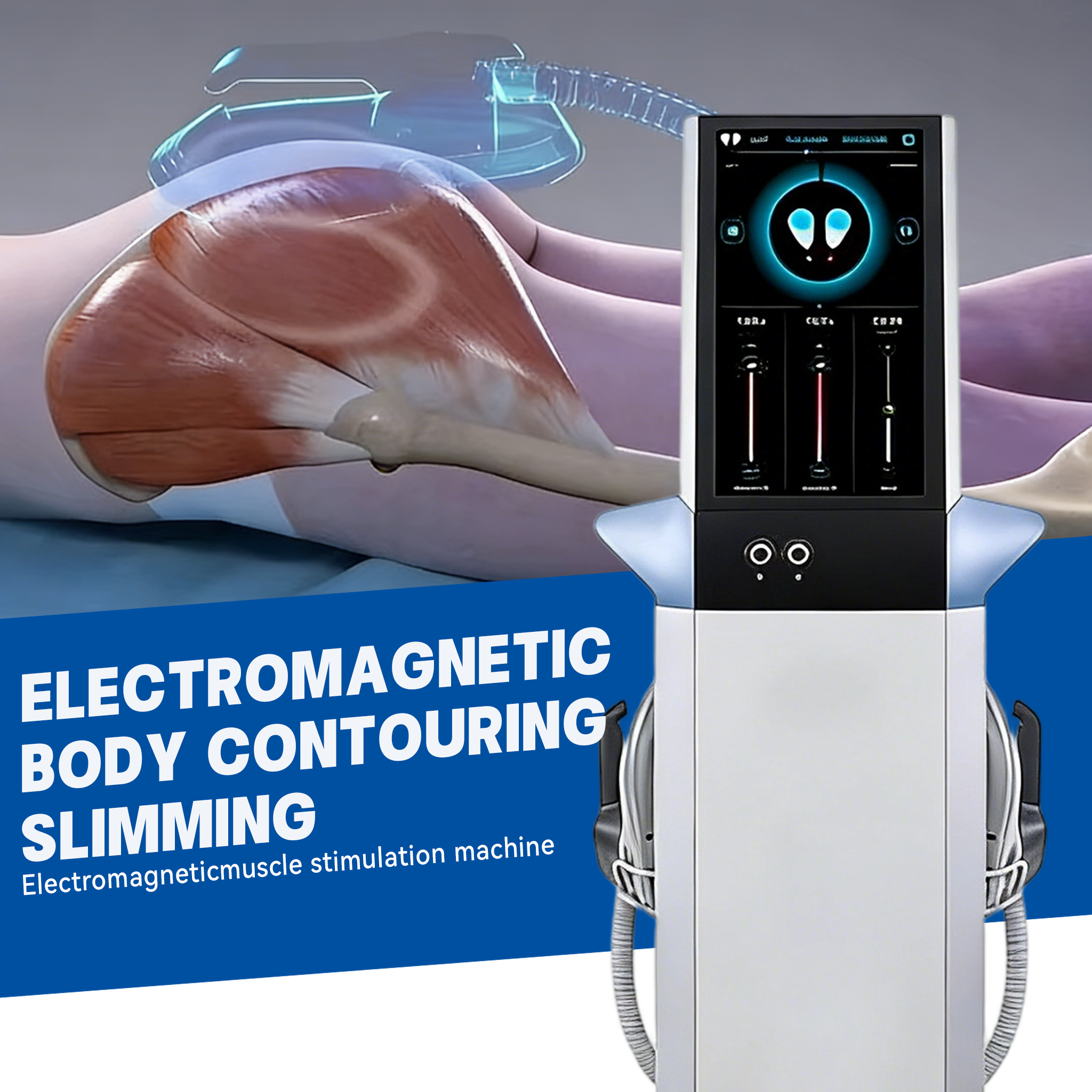 Горячая продажа 4 ручки 2 ручки стимулятор мышц скульптурная машина