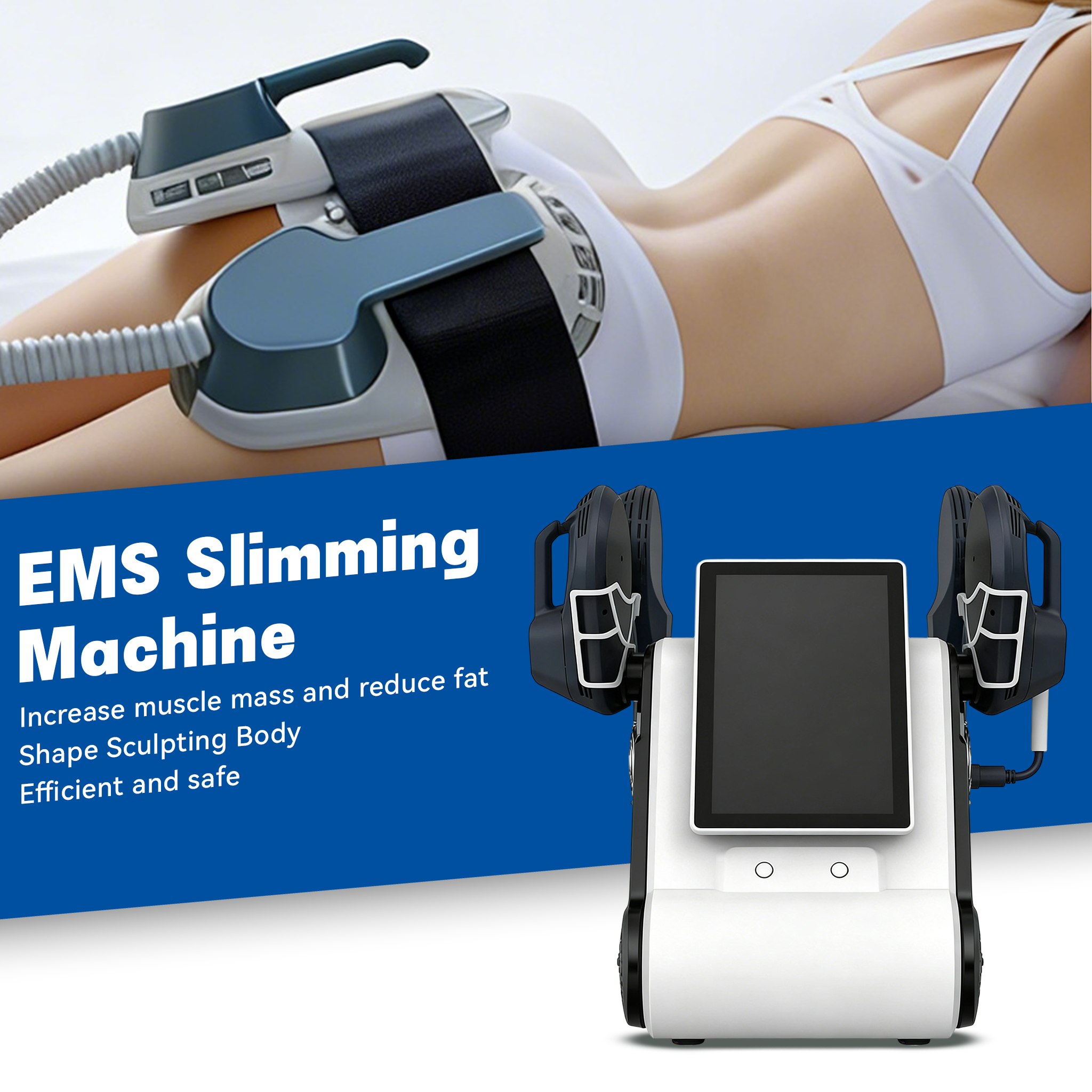 Продвижение Neo 4 с ручками Tesla Body Sculpting Machine с дополнительным тазовым дном 