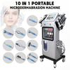 Oxygen Jet Aqua 10 в 1 Уход за кожей Гидродермабразия Hydra Machine Micro Spa Salon Домашнее глубокое очищающее средство для лица