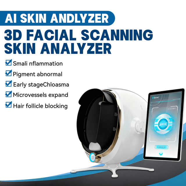 Портативный 3d Ai анализатор для диагностики кожи лица, тестер для лица, сканер, волшебное зеркало для лица, устройство для анализа кожи, анализатор кожи 